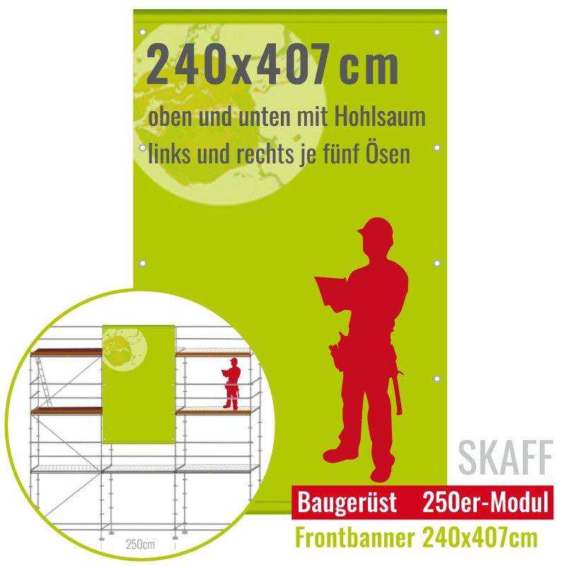 Baugerüstbanner 240x407cm Baugerüstbanner 240x407cm